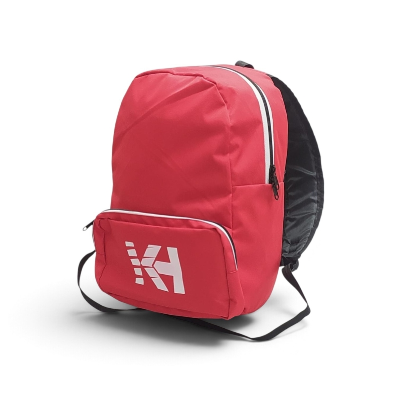 black white back pack