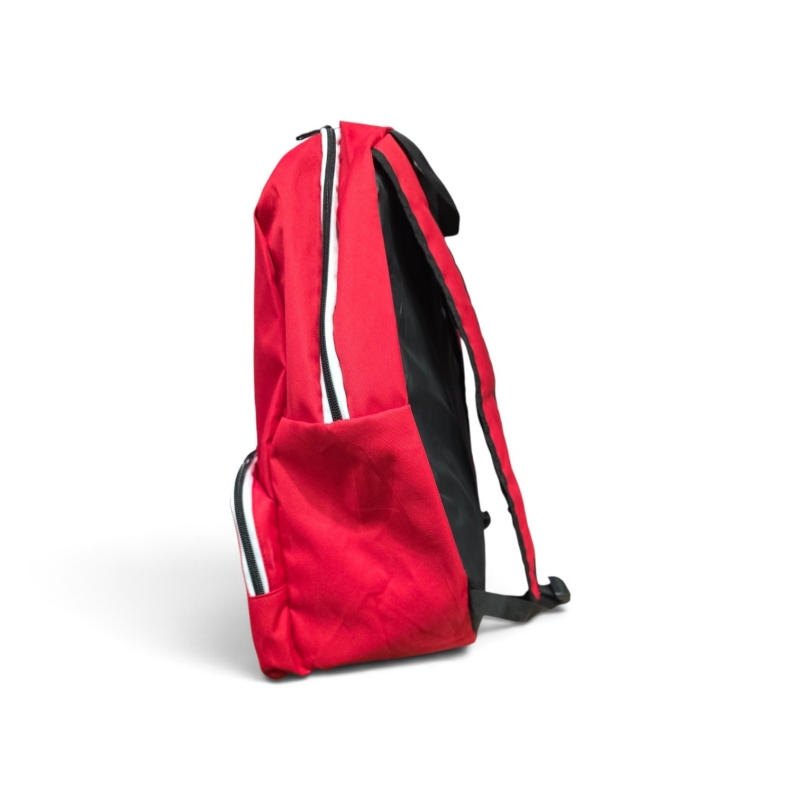 black white back pack